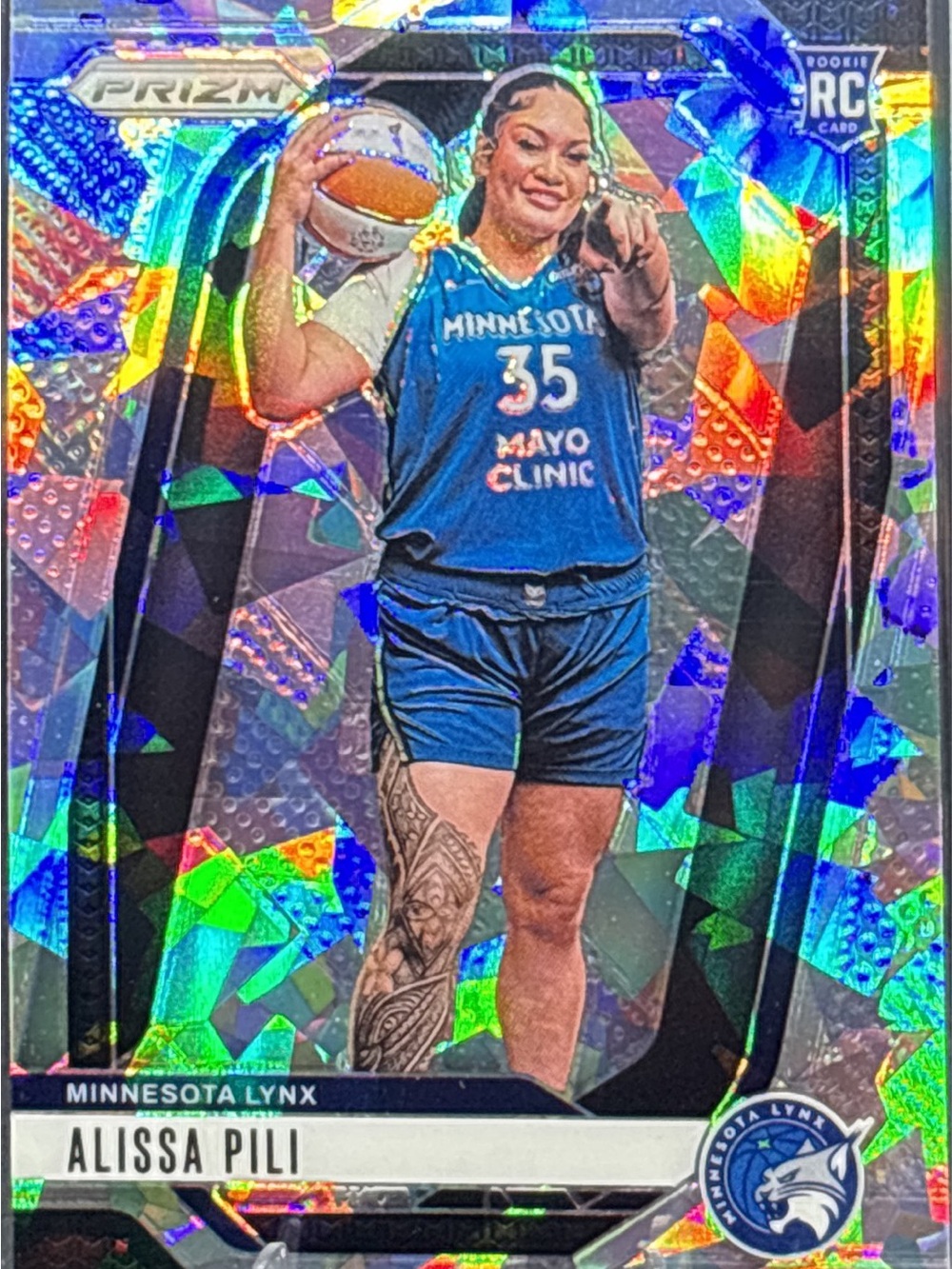 Panini Prizm Minnesota Lynx Parallel Prizm Holo RookieTrading Card - Alissa Pili